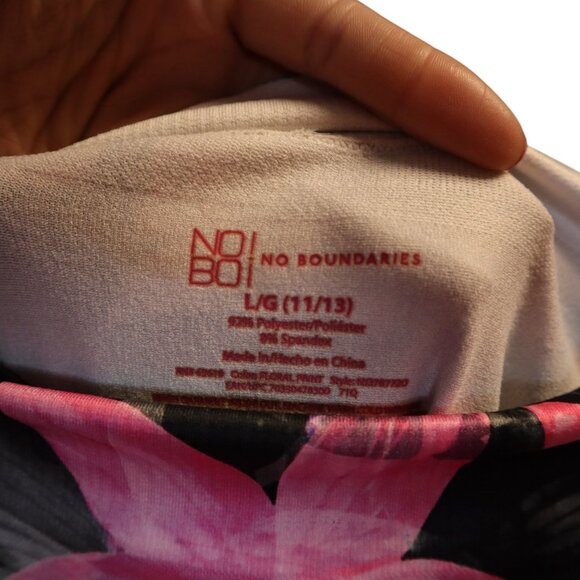 #787 No Boundaries Women's Large (11/13) Floral Print Leggings - Picture 2 of 4